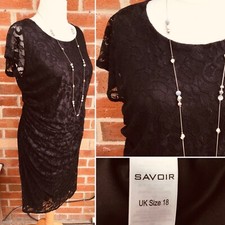 SAVOIR Size 18 Black Lace