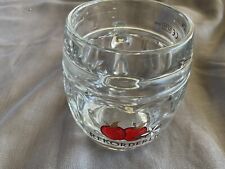 Rekorderlig Winter cider glass. 0.25litres. Dimpled jug style with apple print