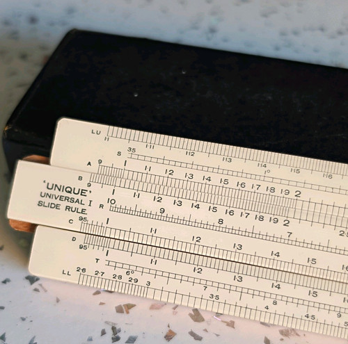 Unique universal slide rule - universal,