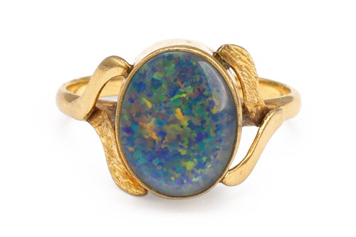 Antique 10k yellow gold ring - gold,