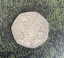 50p Coin Commonwealth Games Glasgow 2014.