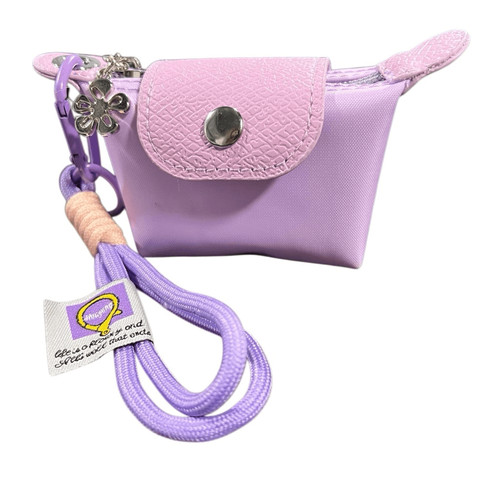 Mini purse charm lilac - , tan