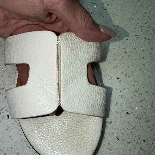 Dune white sliders - sliders, size