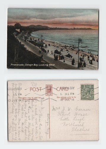 Vintage postcard promenade - postcard,
