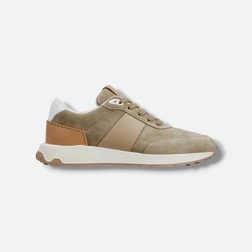 Tod men beige sneakers - men's,