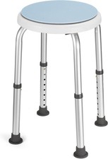 Bath Shower Stool Seat Chair Non-Slip Adjustable Round Disability Medical Aid