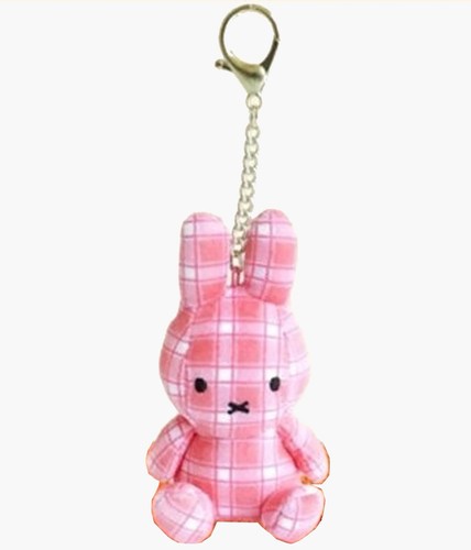 Miffy pink plaid - plaid, bunny