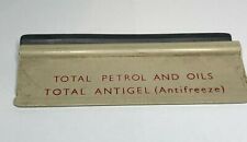Vintage 1960's Total Petrol oil & Antigel Antifreeze Advertising Screen scraper 