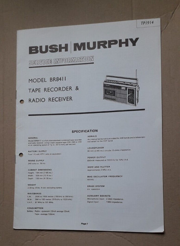 Bush murphy br8411 - murphy,