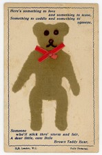 1910 Novelty Postcard Felt