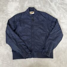 Perfecto By Schott Bomber Jacket Mens Medium Navy Blue