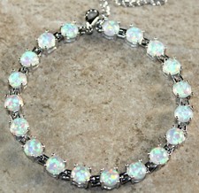 Silver Elegant White Fire Opal