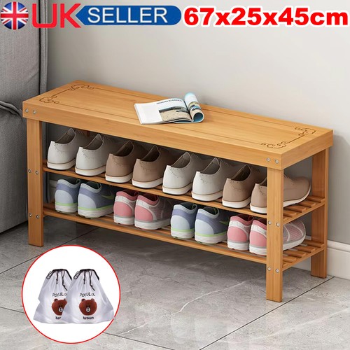 Tiers wooden shoe rack - tiers,