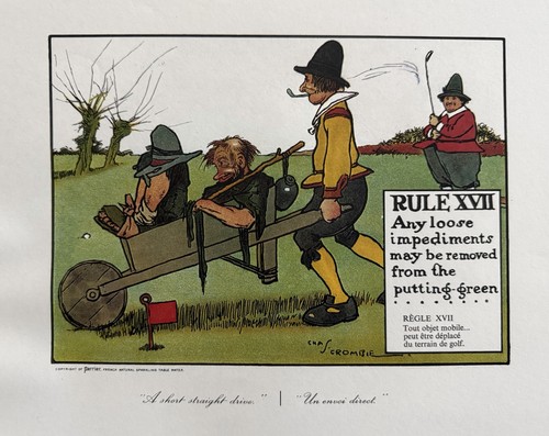 Rare perrier golf print rule - perrier,