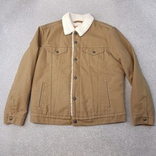 Levis Mens Jacket Large Brown
