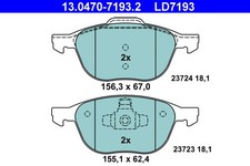 FRONT BRAKE PAD SET DISC BRAKE