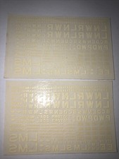 4mm Transfers LNWR LMS Wagon Unused For Kit Built OO EM P4