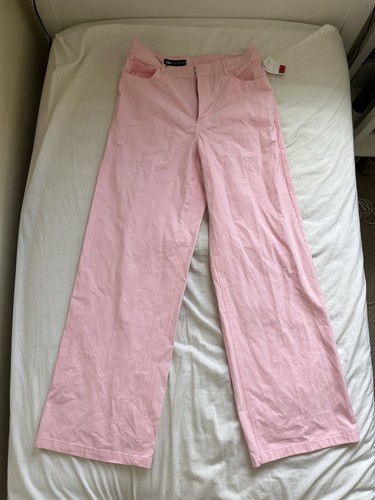 Pink wide leg - pink, denim
