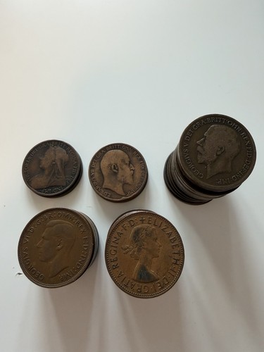 British pre decimal penny - british,