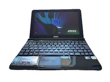 MSI U180 Vintage Laptop Intel Athlon N2600, 1GB RAM 320GB  HDD SpareRepair 
