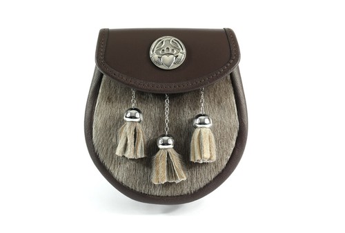 Semi dress brown leather - brown,