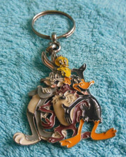 Looney Tunes The Happy Gang Keychain. Bugs, Tweety Pie, Daffy & Taz