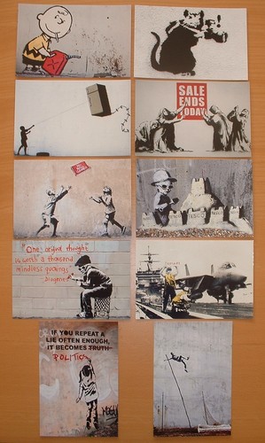Banksy art prints postcard - banksy, 10