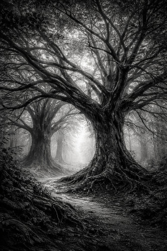 Moody black and white - moody,