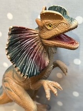 Dinosaur-Dilophosaurus. Spectacular Colourful Neck Frill And Long Tail. EUC.