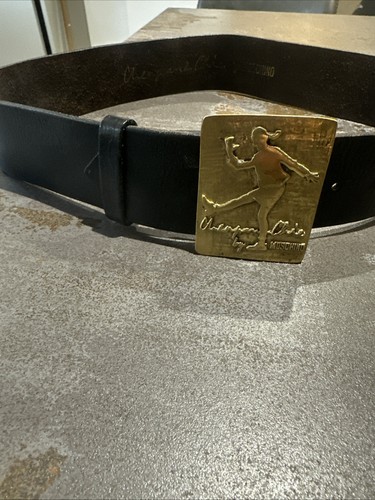 Moschino black vintage belt - moschino,