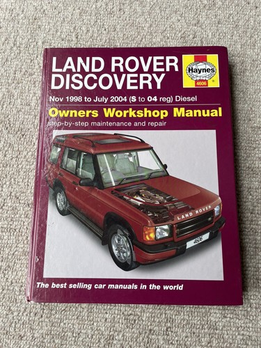 Hardback haynes manual - haynes, land