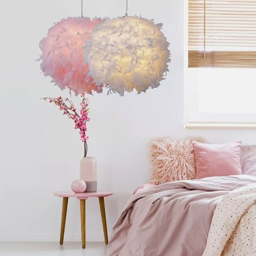 New fluffy feather light lamp - new,