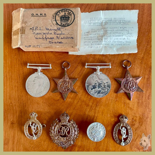 Ww2 medal group africa star - africa,