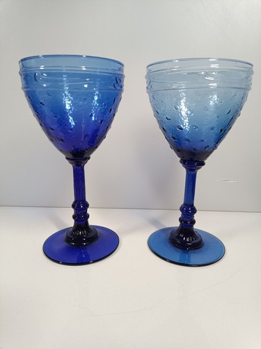 Pair stemmed blue - pair,