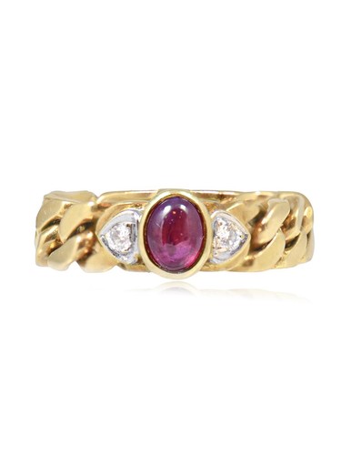 Vintage 18k gold ruby - vintage,