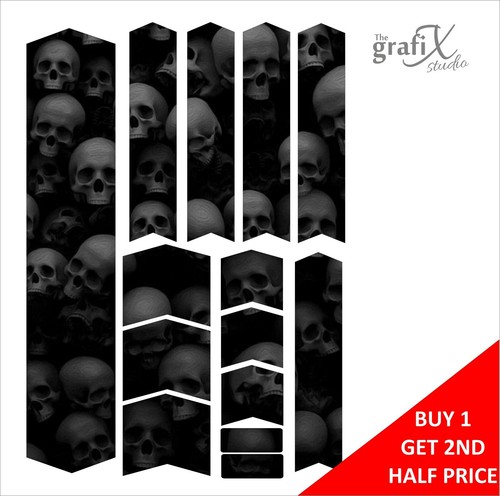 Skulls bicycle frame - skulls,