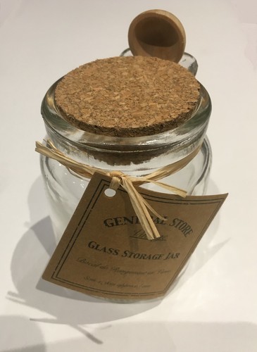Cork top storage jar - cork, with