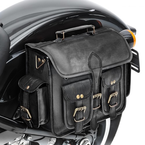 Motorcycle saddlebag leather - saddlebag,