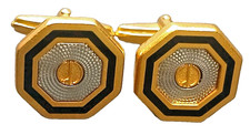 Dunhill Cufflinks Gold Silver