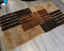 Vintage mcm danish rya rug - danish,