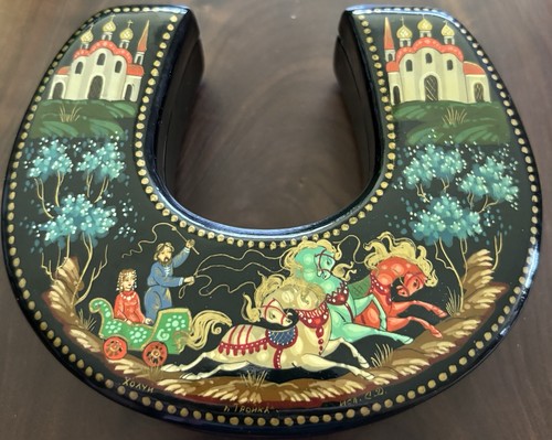 Russian hand painted - painted, lacquer