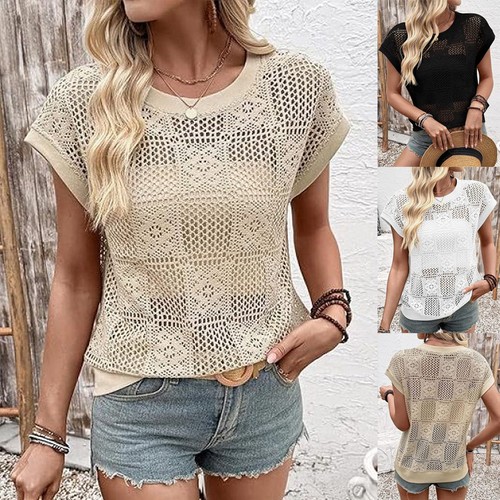 Ladies hollow tee shirts - hollow,
