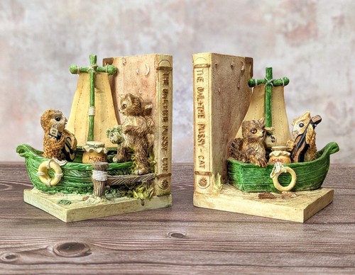 Vintage owl pussycat bookends - vintage,