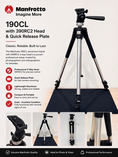 Manfrotto 190cl tripod - manfrotto,