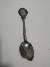 George V1 May 1937 Antique Silver Plated Dessert Spoons Coronation Commemorative