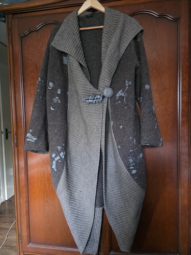 Taupe wool jacket - taupe, by