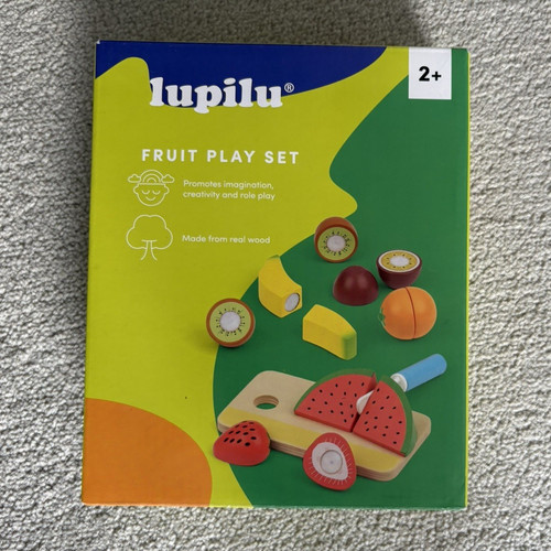 Lupilu wooden fruit play set - wooden,