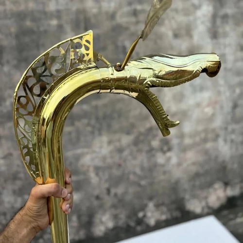 Medieval brass carnyx - medieval, of