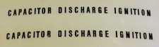 KAWASAKI H1D 500 H1E 500 H1F 500 CAPACITOR DISCHARGE IGNITION SIDE PANEL DECALS