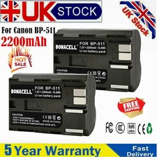 2 Pack BP-511 Battery for
